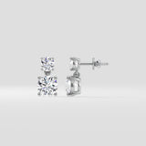 2 ct Akoya Drop Earrings
