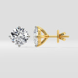 4 ct Conical Solitaire Studs