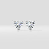 1.5 ct Classic Heart Studs