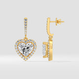 Halo Heart Danglers