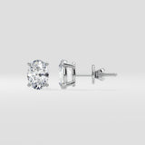 1 Ct Oval Studs