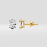1 Ct Oval Studs