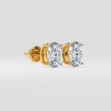 2 ct Oval studs