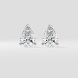 2 Ct Pear Studs