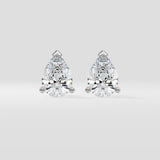2 Ct Pear Studs