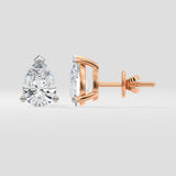 2 Ct Pear Studs