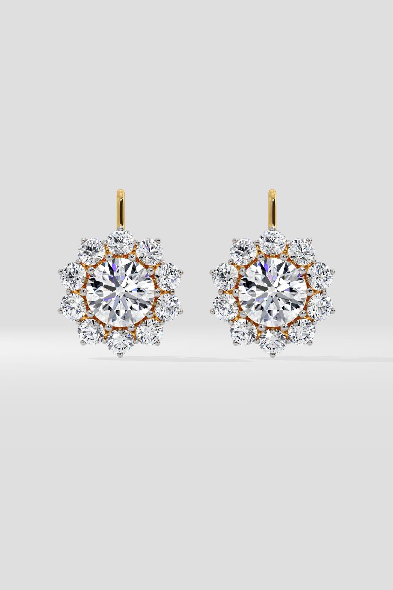 4 ct Fleur Solitaire Danglers - House of Quadri