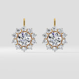 4 ct Fleur Solitaire Danglers