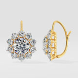 4 ct Fleur Solitaire Danglers