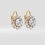 4 ct Fleur Solitaire Danglers - House of Quadri