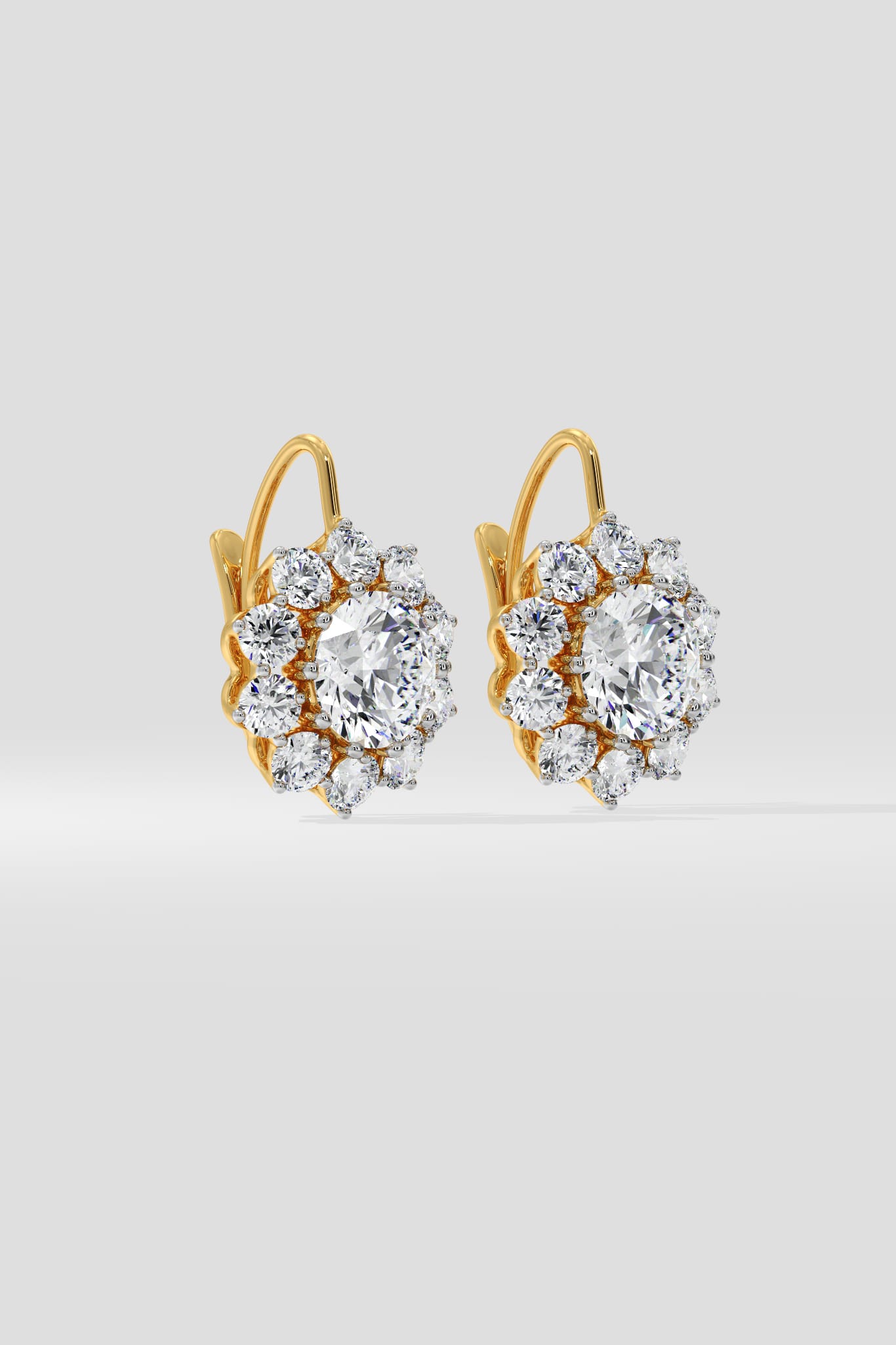 4 ct Fleur Solitaire Danglers - House of Quadri