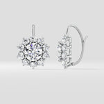4 ct Fleur Solitaire Danglers - House of Quadri