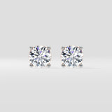 2 Ct Closed Solitaire Studs