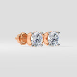2 Ct Closed Solitaire Studs