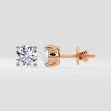2 Ct Closed Solitaire Studs
