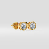 1 Ct Bezel Studs