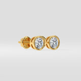 1 Ct Bezel Studs