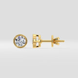 1 Ct Bezel Studs