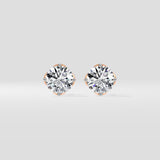 2 Ct Lotus Solitaire Studs