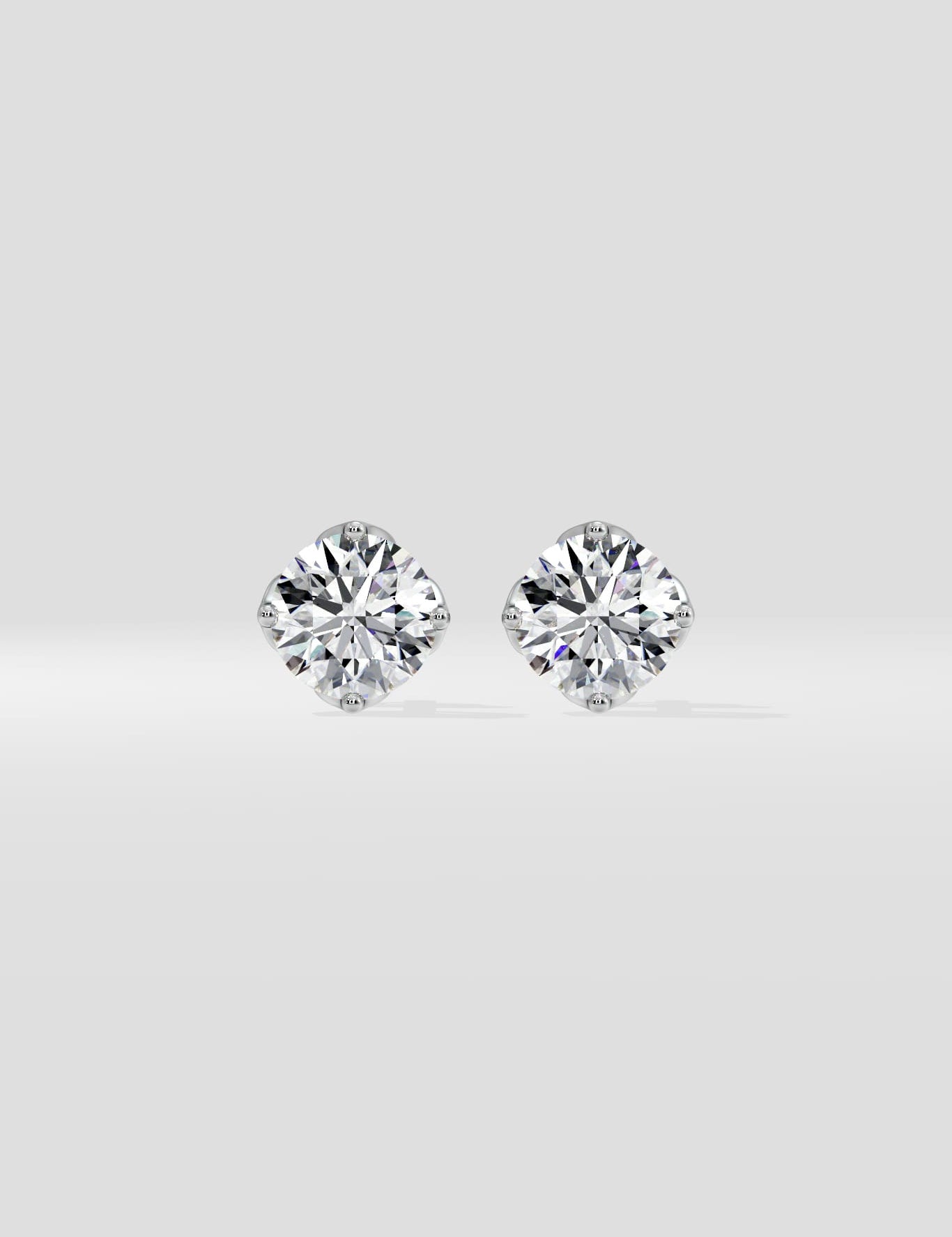 1 ct Solitaire Studs - House of Quadri