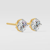 2 Ct Solitaire Studs