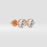 1 ct  Solitaire Studs