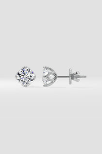 1 ct Solitaire Studs - House of Quadri