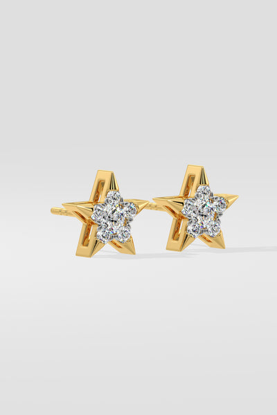 Starry Solitaire Earrings