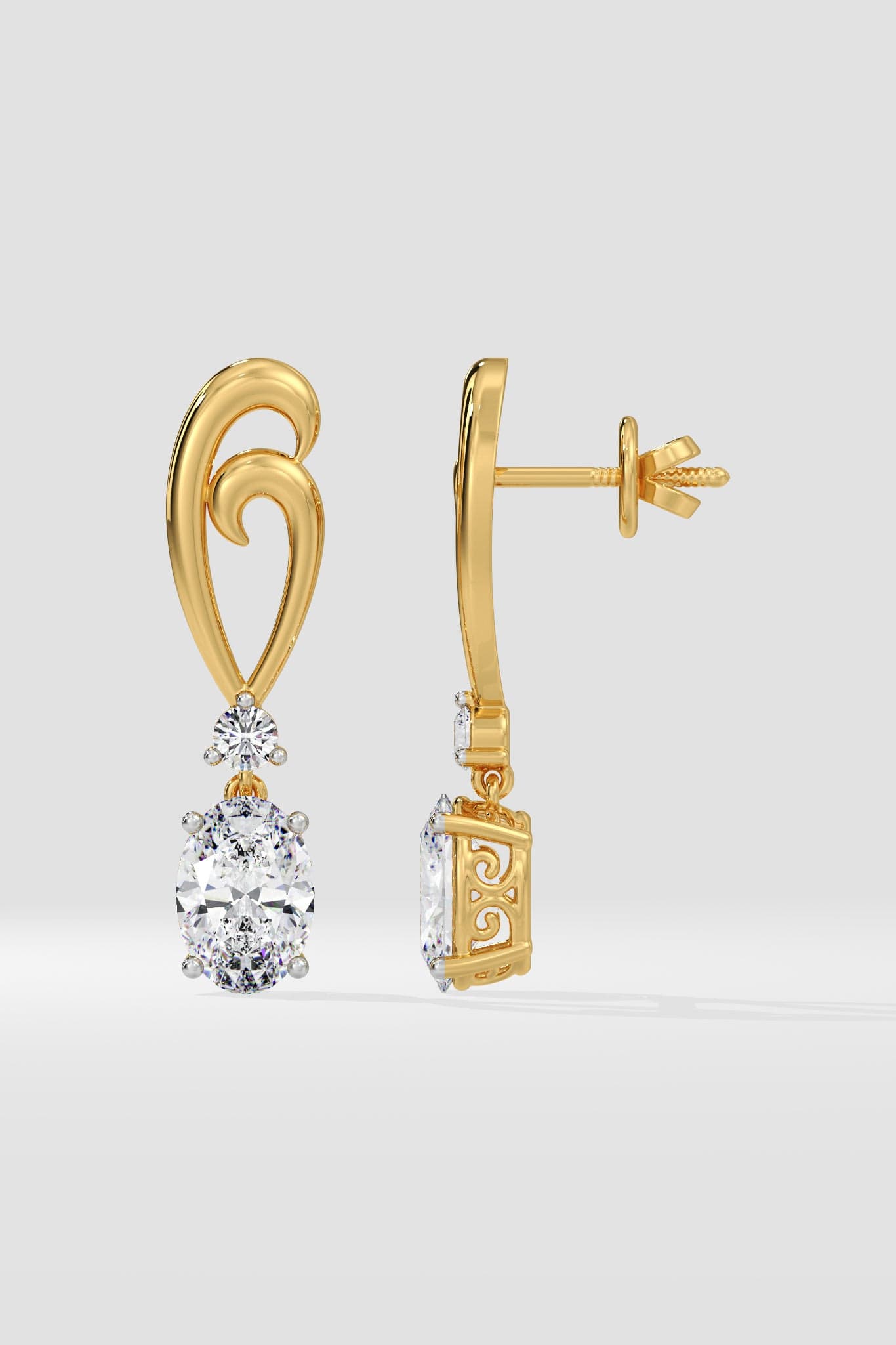 4 Ct Vinelet Danglers - House of Quadri