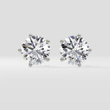 6 Ct Lotus Solitaire Studs
