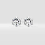 2 Ct Petunia Solitaire Studs