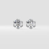 2 Ct Petunia Solitaire Studs