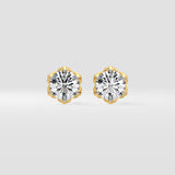 2 Ct Petunia Solitaire Studs