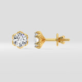 2 Ct Petunia Solitaire Studs