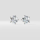 2 Ct Classic Solitaire Studs