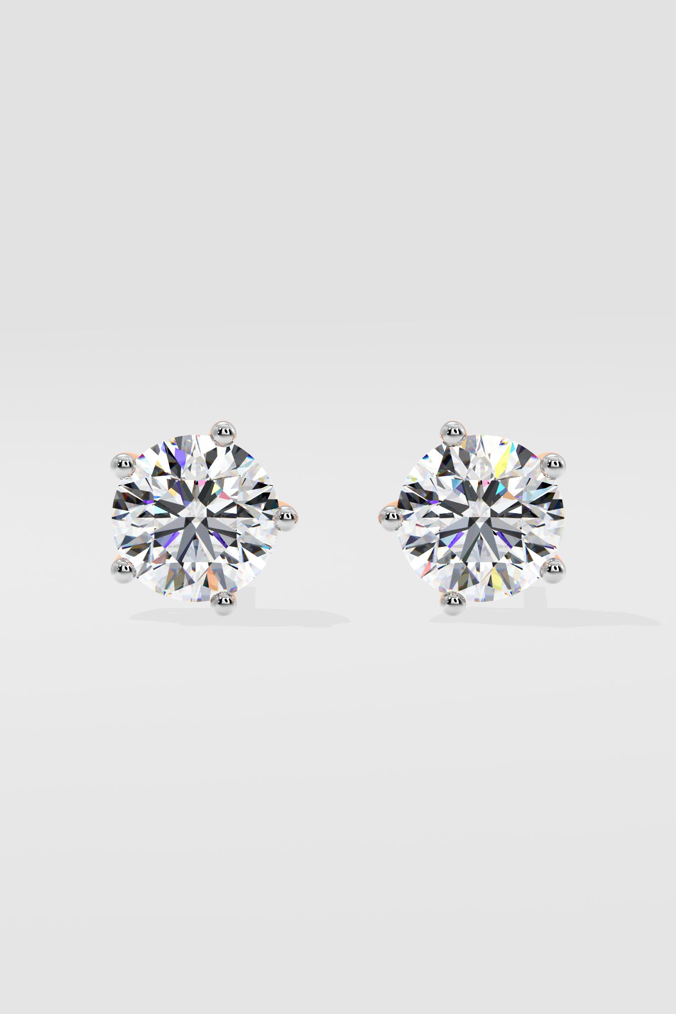 2 ct Solitaire Studs