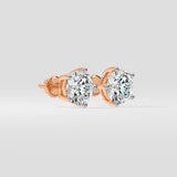 2 Ct Solitaire Studs