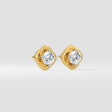 Rosé Solitaire Earrings