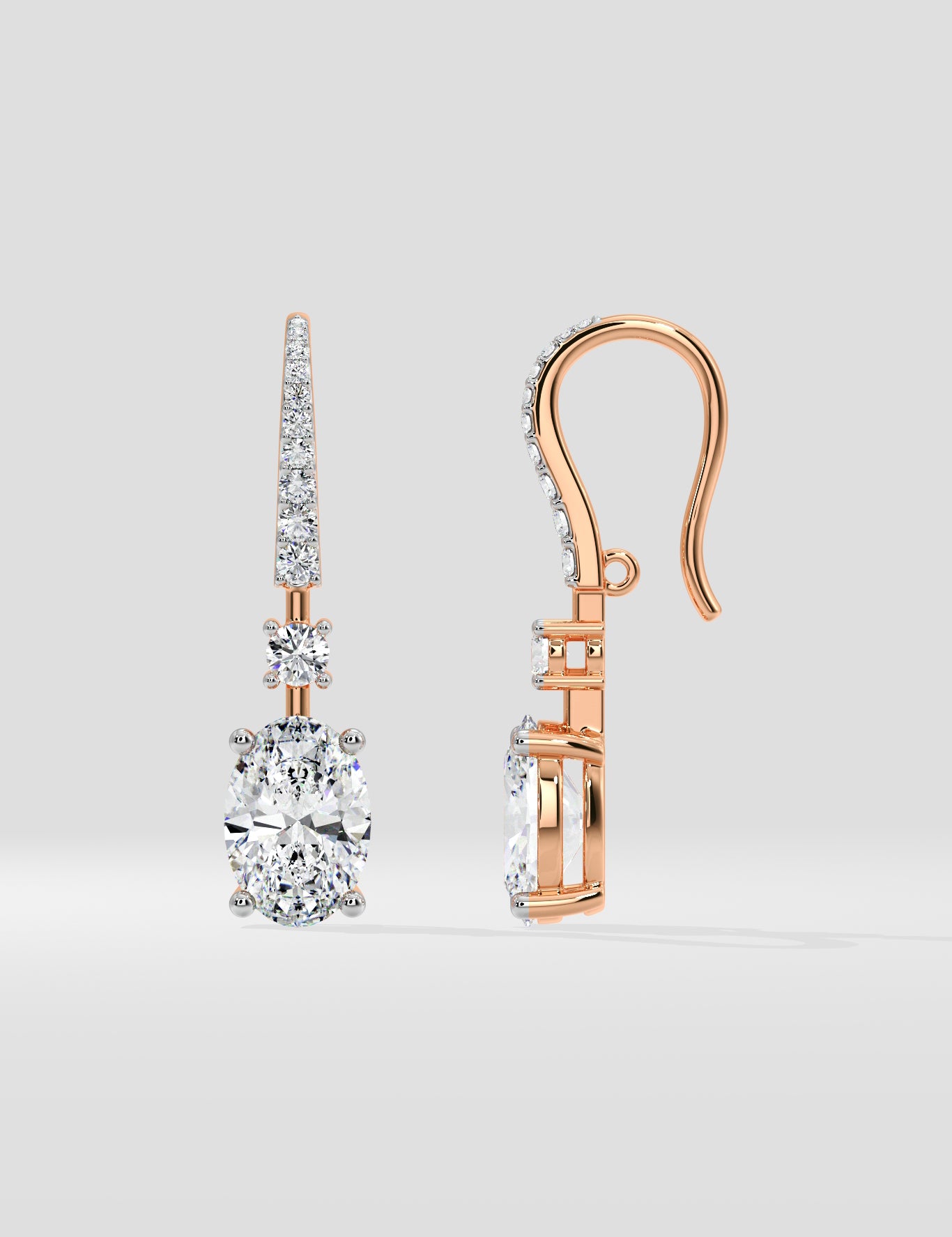 3 Ct Eterna Oval Drops