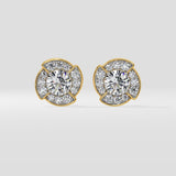 1 Ct Breeze Halo Earrings