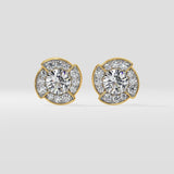 1 Ct Breeze Halo Earrings