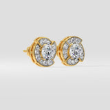 1 Ct Breeze Halo Earrings