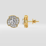 1 Ct Breeze Halo Earrings
