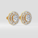 2 Ct Twin Halo Earrings - House of Quadri