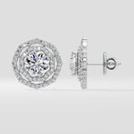 2 Ct Twin Halo Earrings - House of Quadri