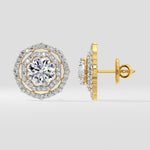 2 Ct Twin Halo Earrings - House of Quadri
