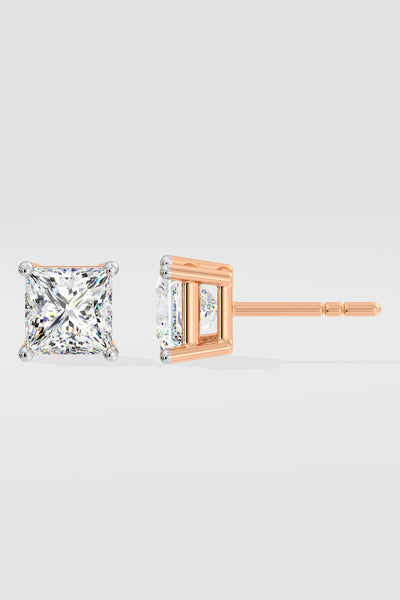 3 ct Princess Studs