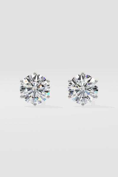 2 ct Solitaire Studs