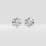 2 Ct Conical Solitaire Studs
