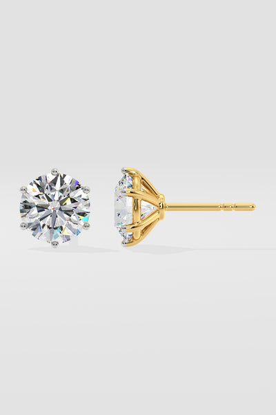 2 ct Solitaire Studs